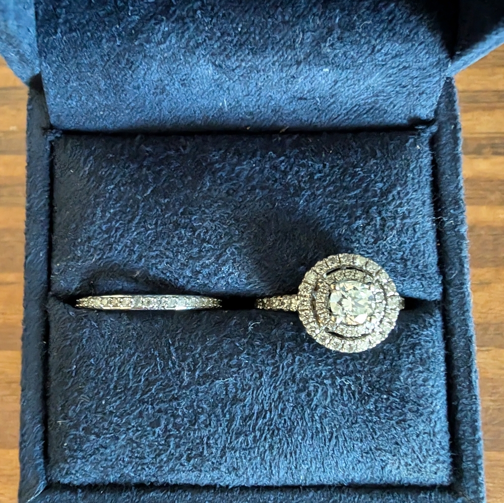 Zales Disney Collection Engagement ring and wedding band